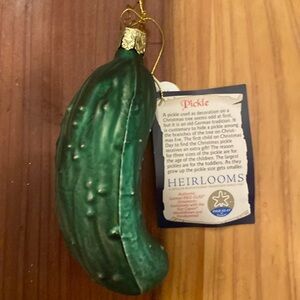 Christmas German authentic legendary pickle ornament